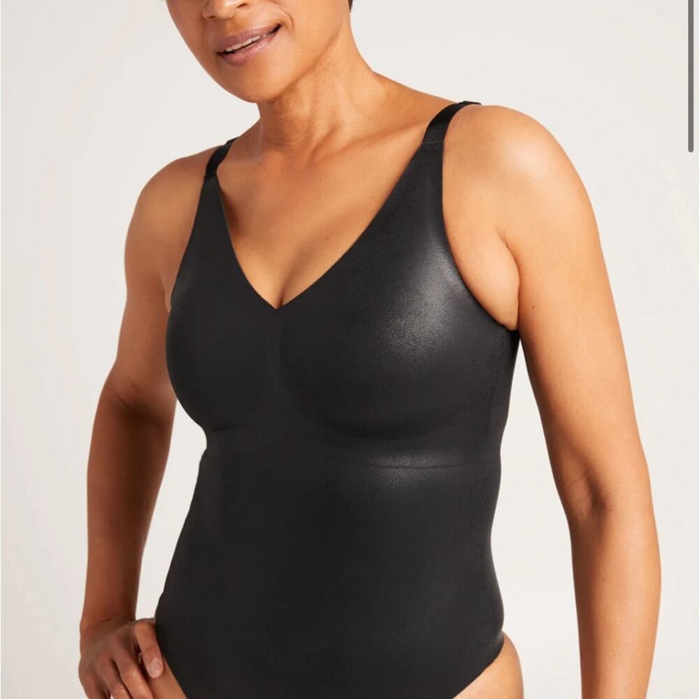 KNIX The Papaya Bodysuit Black Women’s Thong Large + - Picture 7 of 12